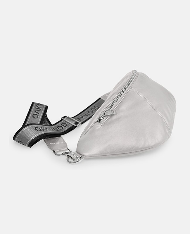 Murillo Metal Ref Silver Sac En Bandouiliere En Cuir Veritable