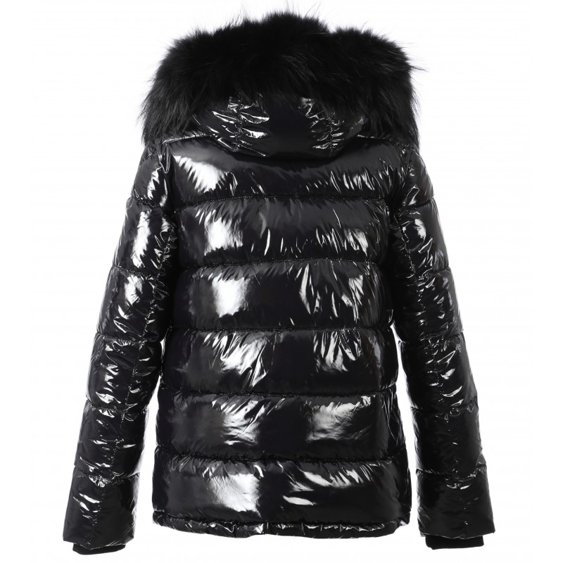 shiny nylon down jacket