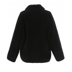 HELEN (REF. 63748) BLACK - FAUX SHEARLING REVERSIBLE JACKET (100% WOOL)