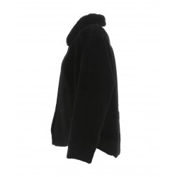 HELEN (REF. 63748) BLACK - FAUX SHEARLING REVERSIBLE JACKET (100% WOOL)