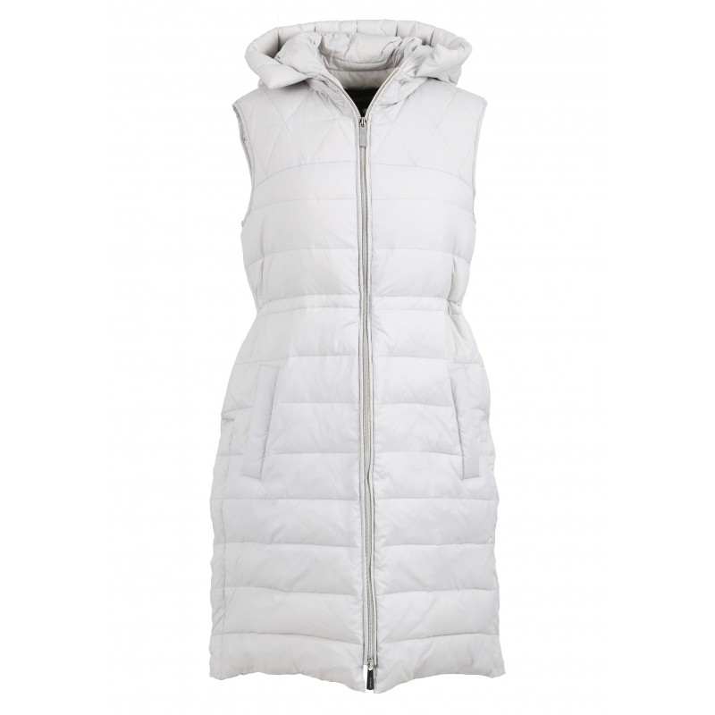 MAGGY (REF. 63759) LIGHT GREY - LONG SLEVELESS DOWN JACKET