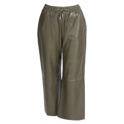 Pantalon Cuir Femme Oakwood Gift - Oakwood -  couleur  Marron Tailles Femmes M