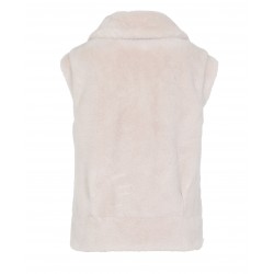 SIGMA (REF. 64394) IVORY - FAKE FUR SLEEVELESS WAISTCOAT