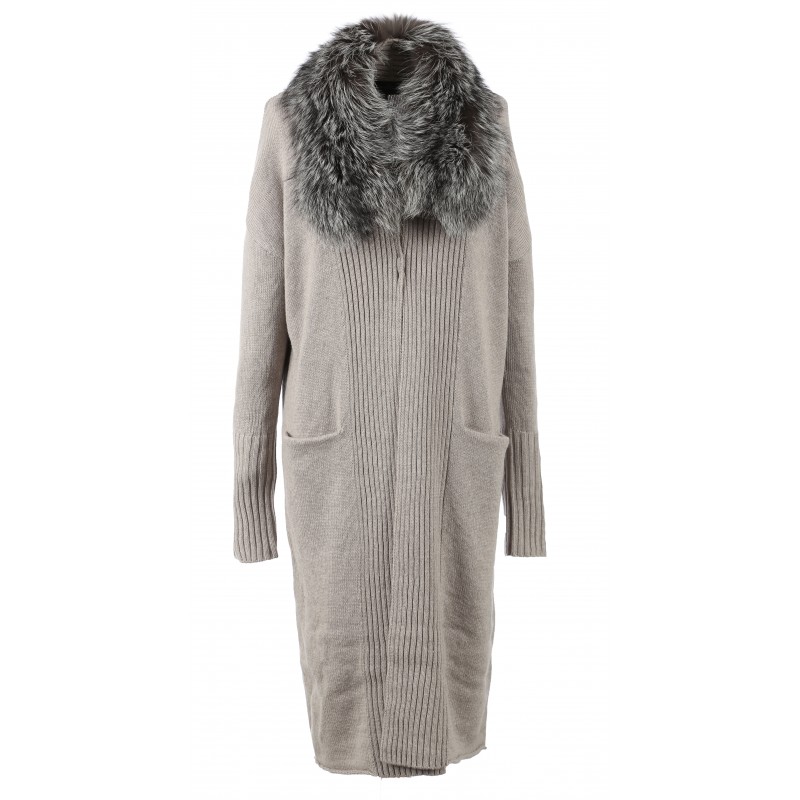 womens light brown cardigan
