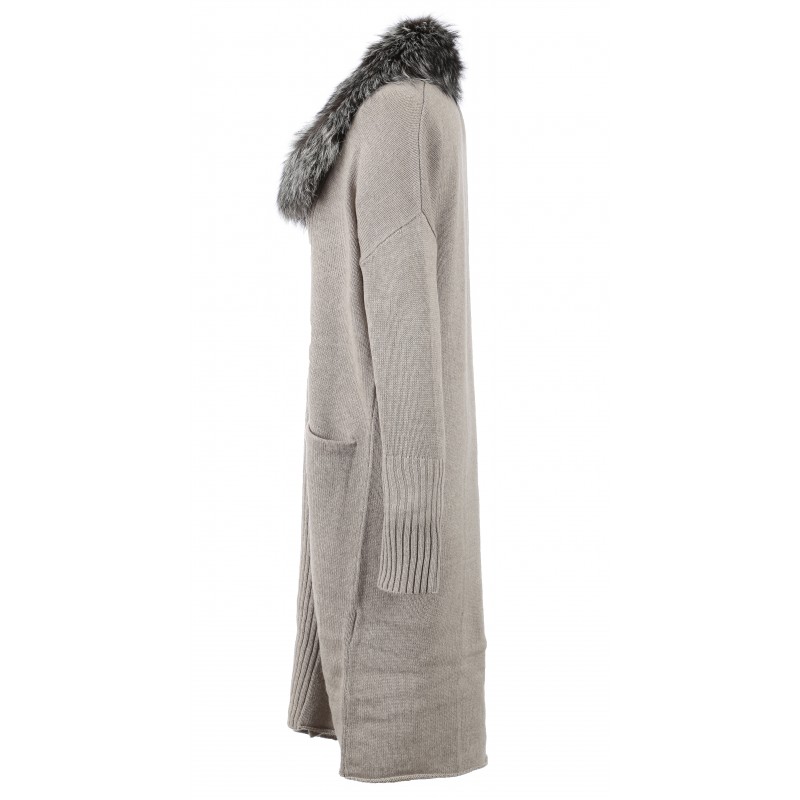 womens light brown cardigan